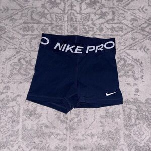 Nike Pro Dark Blue Athletic Shorts
